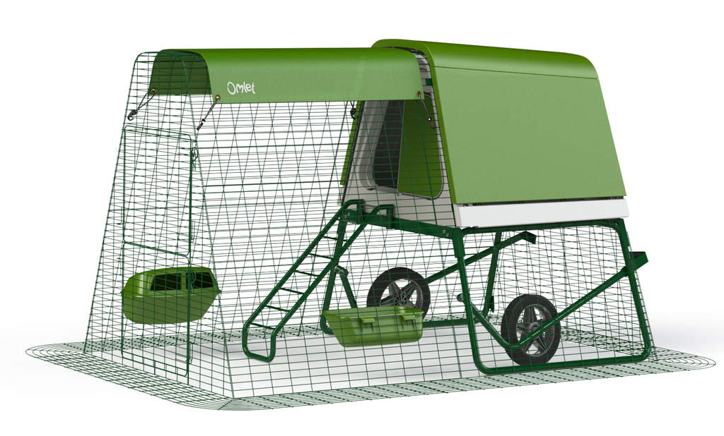 ... these optional wheels to make your existing Eglu Go UP easy to move
