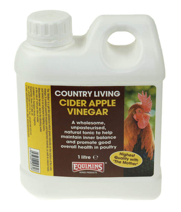 Equimins Cider Apple Vinegar 1 Litre Vitamins & Tonics for Chickens