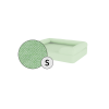 Omlet Memory Foam Bolster Dog Bed Small in Matcha Green