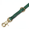 Cloud7 Luxury Leather Dog Leash Lead Park Green