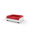 Fido Dog Sofa Frame 24 with Bolster Dog Bed Cherry Red