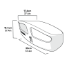 Cube Mk2 Feeder Assembly - Green Dimensions (064.0032)