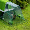 Eglu GO UP chicken coop with clear run cover