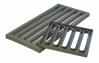 Plastic Roosting Bars for an Eglu Chicken coop make cleaning easy