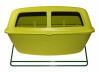 Green Eglu Go Chicken Feeder drinker stand