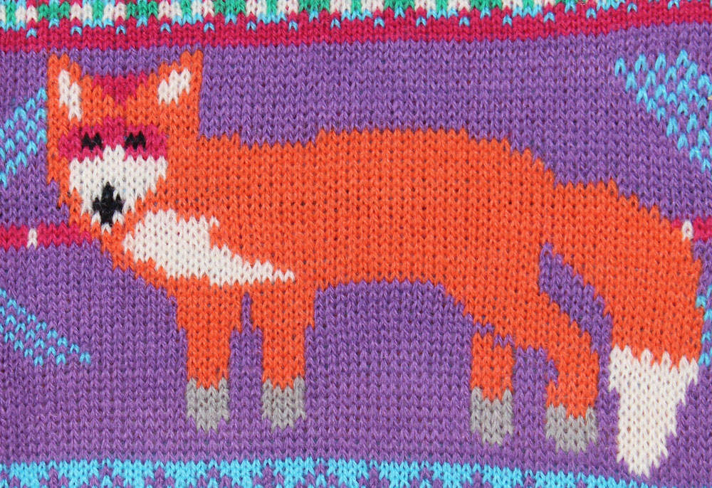 Knitted Cafetiere Cosy Jacket - Fair Isle Fox Tea and Coffee Kitchen and ...
