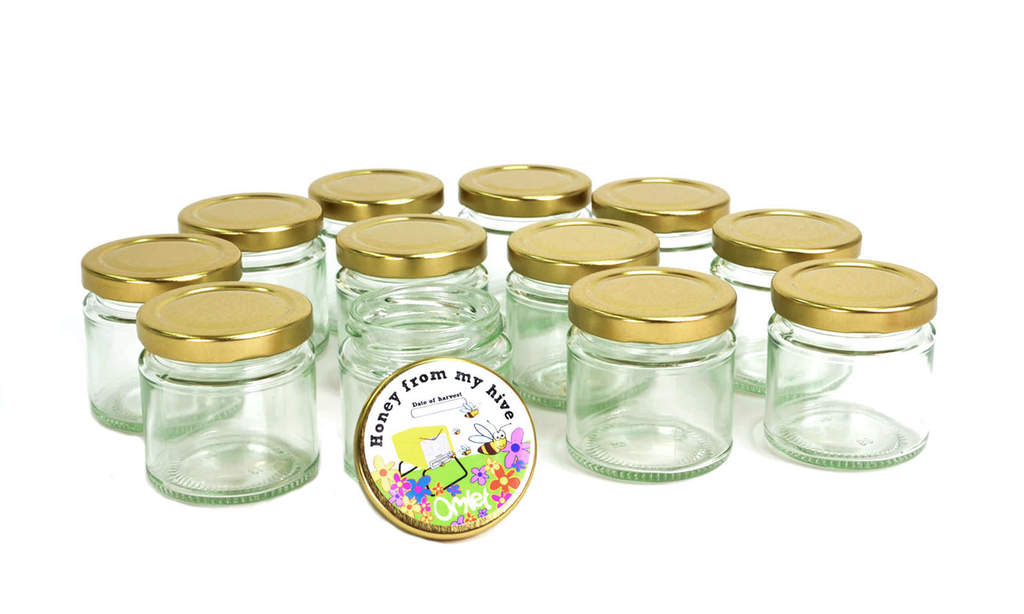 Honey Jars & Labels - Pack of 12 | Honey Filtration and Storage | Bee Hives, Beekeeping Suits ...