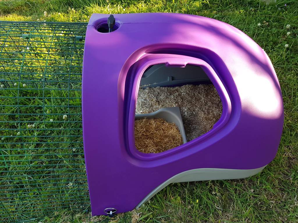 Eglu Classic Duck House with 2m Run Purple Ducks Chicken Coops