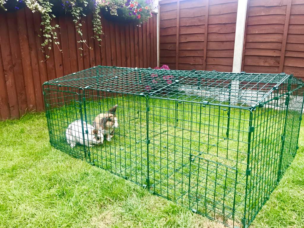 Zippi Rabbit Run with Roof and Underfloor Mesh Single Height Zippi