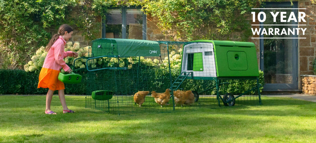 Large Eglu Cube Chicken Coop with Runs Omlet