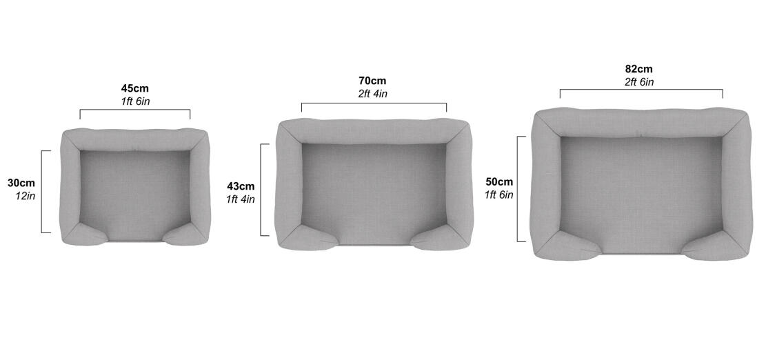 Memory Foam Bolster Dog Beds Find Your Match From 15 Amazing Colours Omlet