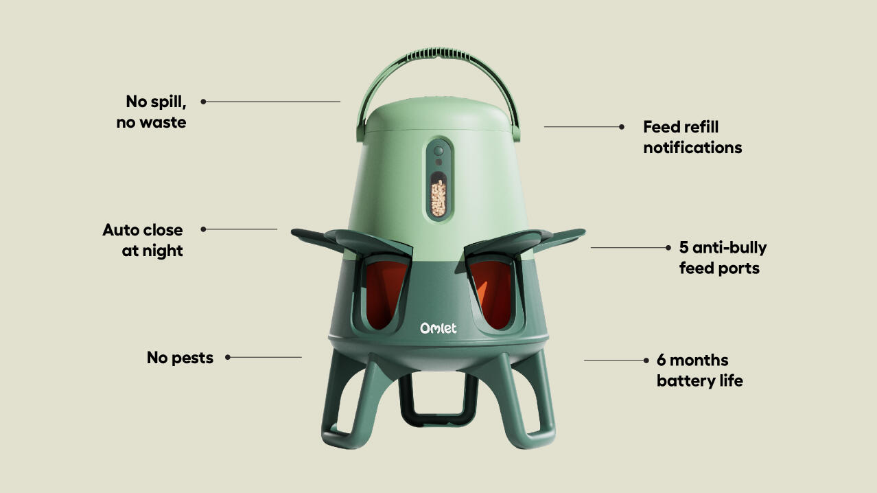 smart automatic chicken feeder features
