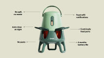 smart automatic chicken feeder features