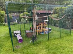 Omlet Outdoor Catio in the garden