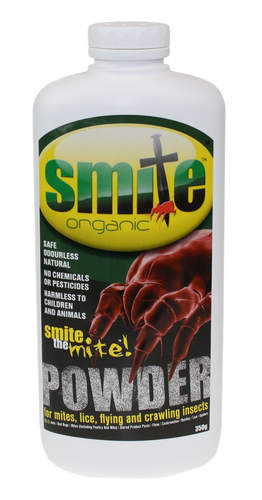 Smite Organic Natural Mite Powder 350g fir chickens.