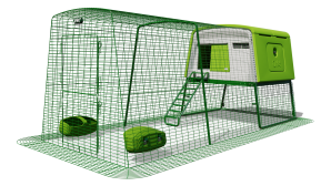 Eglu Cube Chicken Coop with Run (3m) - Green