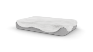 Topology Dog Bed with Sheepskin Topper - Medium