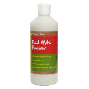 Nature's Grub Red Mite Powder 200g Puffer Bottle