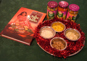 The girls' thali before they Got their claws on it !