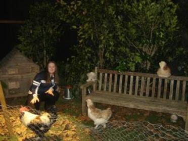 Me and hens filmed