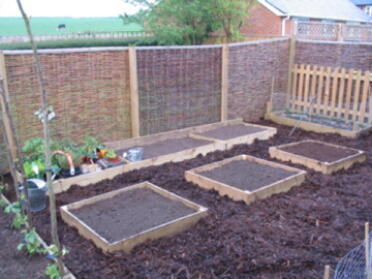 Finished veggie garden