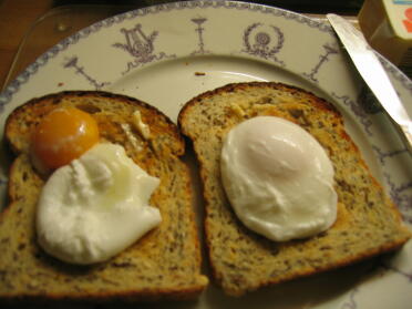 First eggs on toast!