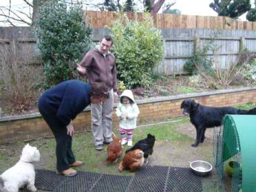 Autumn, daddy chris, the dogs angus and blue, the girls and of course me!