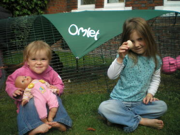 Tilly & ruby with our first egg from lady or lucy?