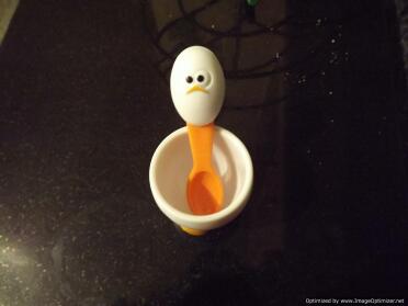 Egg tea cup and spoon