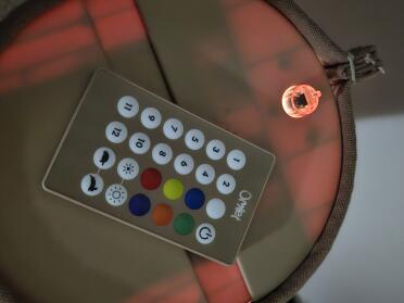 I love that that are several different LED light patterns and colors to choose from!