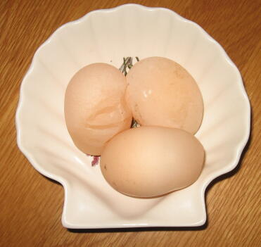 Three eggs