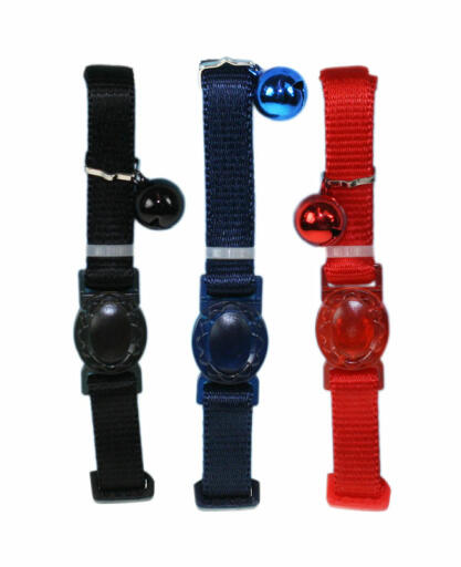 The Plain Nylon Collar comes in three assorted colours!