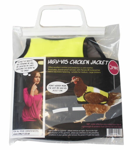 The High-Vis Chicken Jacket comes in a smart presentation packet, making it an ideal gift.