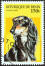 An Afghan Hound on a West African stamp