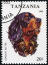 A Gordon Setter on a Tanzanian stamp