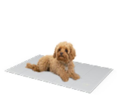 The Omlet Cooling Mat in grey.