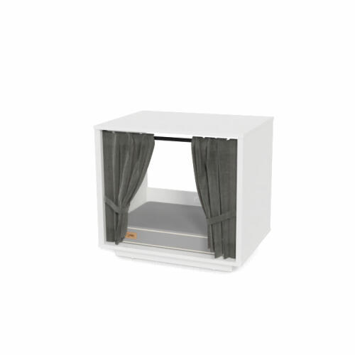 Maya Nook 24 Indoor Cat House with Bed White