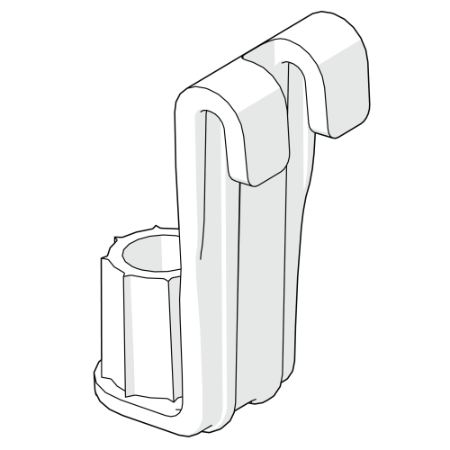 2 Hook-On Tube Bung (Bagged) (810.0210.002)