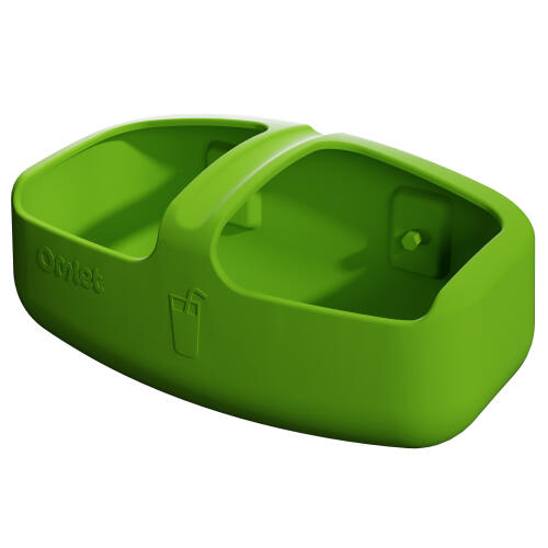 Green Eglu Pro and Eglu Cube chicken drinker designed by Omlet
