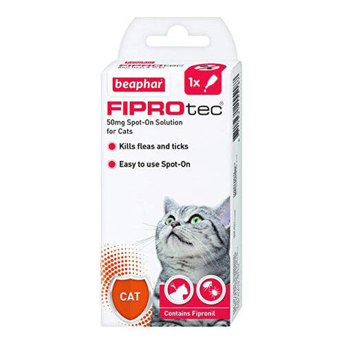 Fiprotec Spot on Flea & Tick Treatment for Cats - 1 Treatment