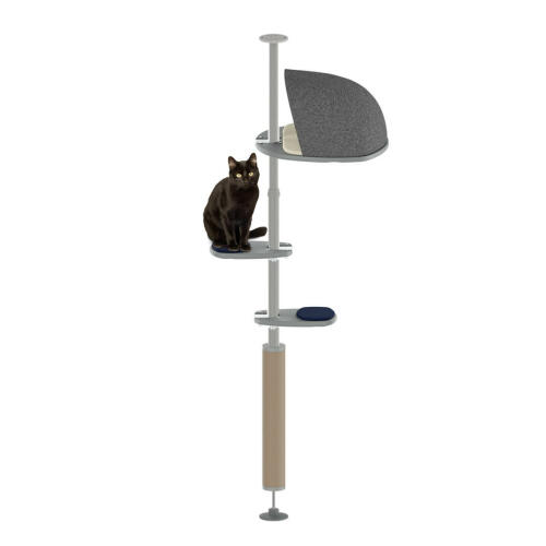 The Treehouse Kit outdoor freestyle cat pole system set up