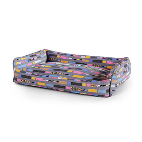 Large Nest dog bed - limited edition print - Bounce Grey