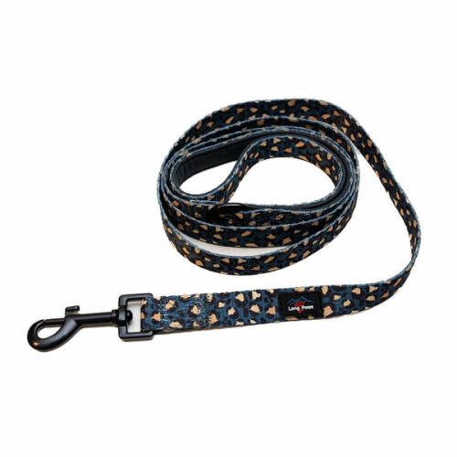 Funk the Dog Lead | Leopard Green & Gold