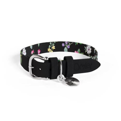 Medium Midnight Meadow Designer Dog Collar