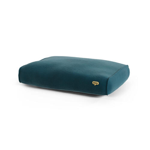 Small Cushion dog bed - limited edition print - Corduroy Teal