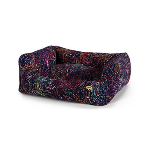 Small Nest dog bed - limited edition print - Swish Midnight