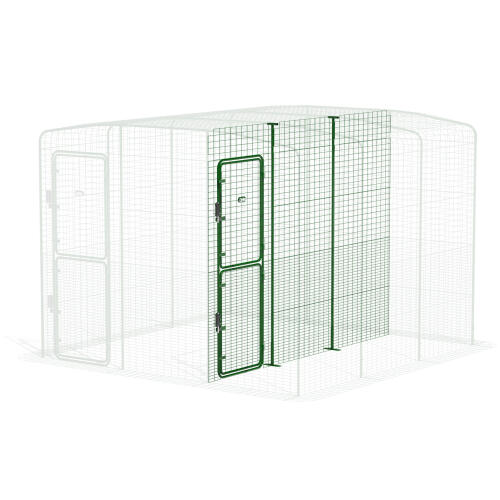 Walk in Run Partition High - 3 Panels (Side View)