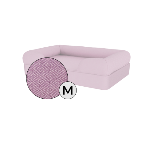 Omlet Memory Foam Bolster Dog Bed Medium in Lavender Lilac