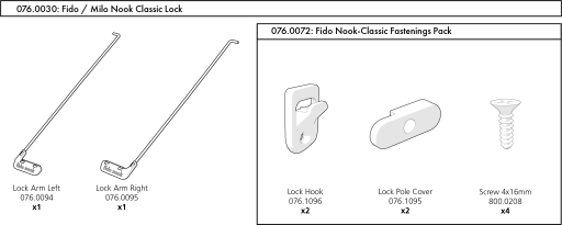 Omlet Nook Classic Lock