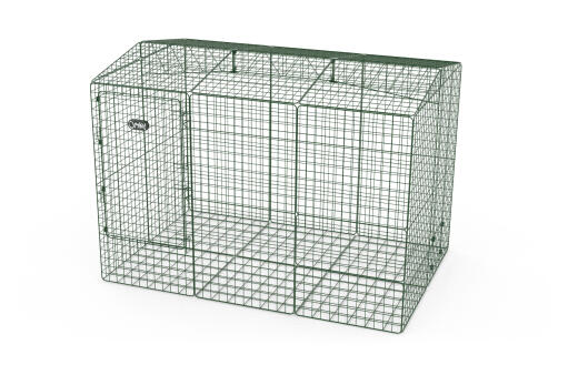 Zippi Guinea Pig Run with Roof and Underfloor Mesh - Double Height High